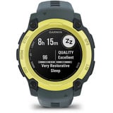 Garmin Instinct E, Smartwatch dunkelgrau/limette, 40 mm, Silikon-Armband