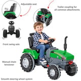 Jamara Trettraktor Power Drag, Kinderfahrzeug grün