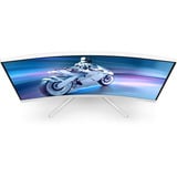 Philips 27M2C5201L, Gaming-Monitor 68.5 cm (27 Zoll), weiß, FullHD, VA, Curved, Ambiglow, 180Hz Panel