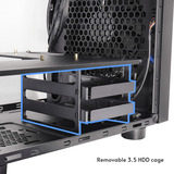 Chieftec CI-03B-OP, Cube-Gehäuse schwarz