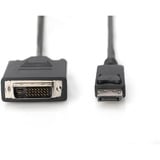 Digitus Adapterkabel DisplayPort > DVI-D schwarz, 1 Meter