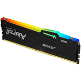 Kingston FURY DIMM 32 GB DDR5-6000, Arbeitsspeicher schwarz, KF560C36BBE2A-32, Beast RGB, INTEL XMP, AMD EXPO