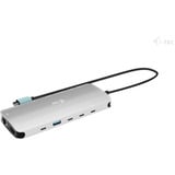 i-tec USB-C Metal Nano 3x Display Dock, Dockingstation aluminium, 2x HDMI, 1x USB-C Vvideo, Power Delivery 140W, Universal Charger 140 W