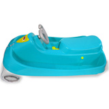 Jamara Snow Play - Bob Ralley 100 cm mit Lenkrad und Bremse, Schlitten blau