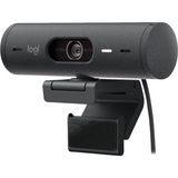 Logitech Brio 500, Webcam schwarz, Graphite