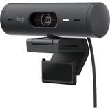 Logitech Brio 500, Webcam schwarz, Graphite