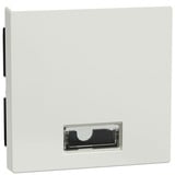 Merten Wippe mit Symbolfenster rechteckig, Kontrollschalter- und Taster-Einsatz, Typ 432819 weiß (glänzend), Retail