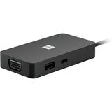 Microsoft Surface USB-C Travel Hub, Dockingstation schwarz, HDMI, RJ-45, USB-A, USB-C