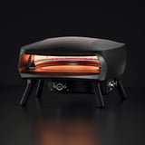 Witt Pizzaofen Etna Rotante Control 16"  schwarz (matt), für Pizzen bis ca. Ø 40cm, rotierender Pizzastein