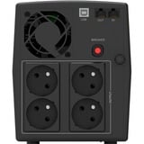 BlueWalker PowerWalker Basic VI 1500 STL FR, USV schwarz, Outlet: 4x Type E (French)
