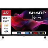 SHARP 43HM5745E, QLED-Fernseher 108 cm (43 Zoll), schwarz, UltraHD/4K, Triple Tuner