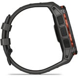 Garmin Instinct 3 Solar - 50 mm, Smartwatch Kohle/ Schwarz, Silikon-Armband