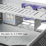 Chieftec UNC-409S-AIO-OP, Rack, Server-Gehäuse schwarz