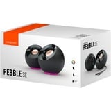 Creative Pebble SE , PC-Lautsprecher schwarz, USB-C, Klinke, RGB-Beleuchtung