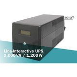 Digitus Line-Interaktive USV 2000 VA / 1200 Watt schwarz