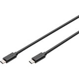 Digitus USB 2.0 Anschlusskabel USB-C > USB-C schwarz, 1,8 Meter, PD, Laden mit bis zu 15 Watt