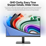 Koorui E2721F, LED-Monitor 68.6 cm (27 Zoll), schwarz, QHD, IPS, HDMI, DP, HDR10, 100Hz Panel