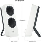 Logitech Z207 , PC-Lautsprecher weiß, Bluetooth, Klinke
