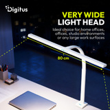 Digitus LED-Schreibtischlampe, LED-Leuchte weiß, 80 cm, 2400 lm, 16 W 