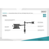 Digitus Single Monitorhalterung & Notebookhalterung schwarz (matt)