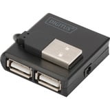 Digitus USB 2.0 4-Port, USB-Hub schwarz