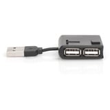 Digitus USB 2.0 4-Port, USB-Hub schwarz