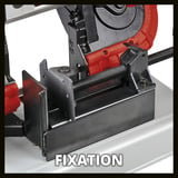 EINHELL Power X-Change Akku-Bandsäge TE-MB 18/127 U Li-Solo, 18Volt rot/schwarz, ohne Akku und Ladegerät, mit Untergestell