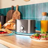 Cecotec Toaster Shine&Toast Double edelstahl, 850 Watt, für 2 Scheiben Toast