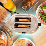 Cecotec Toaster Shine&Toast Double edelstahl, 850 Watt, für 2 Scheiben Toast