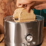 Cecotec Toaster Shine&Toast Double edelstahl, 850 Watt, für 2 Scheiben Toast