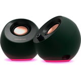 Creative Pebble Pro, PC-Lautsprecher schwarz, Klinke, USB-A/C, Bluetooth, Digitalverstärker, RGB-Beleuchtung