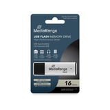 MediaRange High Performance 16 GB, USB-Stick silber/schwarz, USB-A 3.2 Gen 1