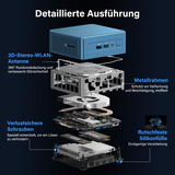 GEEKOM IT12, Mini-PC blau, Windows 11 Pro