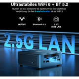 GEEKOM IT12, Mini-PC blau, Windows 11 Pro