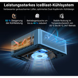 GEEKOM IT12, Mini-PC blau, Windows 11 Pro
