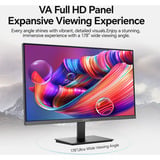 Koorui E2212F, LED-Monitor 54.5 cm (21.45 Zoll), schwarz, FullHD, VA, HDMI, VGA, 100Hz Panel