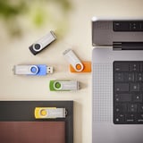 Intenso Office Line Multipack 64 GB, USB-Stick 5 USB-A 3.2 USB-Sticks in Gelb, Grün, Schwarz, Blau + Orange