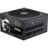 MSI MAG A1000PLS PCIE5 1000W, PC-Netzteil schwarz, 1x 12-Pin High Power GPU, 4x PCIe, Kabelmanagement, 1000 Watt