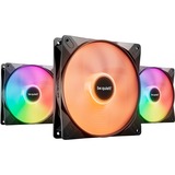 be quiet! Light Wings LX 140mm PWM Triple Pack, Gehäuselüfter schwarz, 3er-Pack, 140 mm