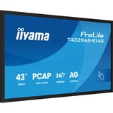 iiyama ProLite T4329AS-B1AG, LED-Monitor 108 cm (42.5 Zoll), schwarz (matt), UltraHD/4K, VA, Touchscreen, Android, USB-C