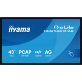 iiyama ProLite T4329AS-B1AG, LED-Monitor 108 cm (42.5 Zoll), schwarz (matt), UltraHD/4K, VA, Touchscreen, Android, USB-C