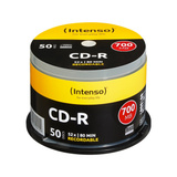 Intenso CD-R 700 MB, CD-Rohlinge 52fach, 50 Stück