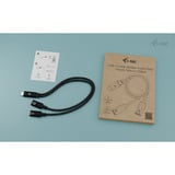 i-tec USB-C Kabel Splitter Audio/Daten, Adapter schwarz, Power Delivery 100W