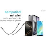 i-tec USB-C Kabel Splitter Audio/Daten, Adapter schwarz, Power Delivery 100W