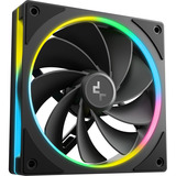 DeepCool CL6600, Tower-Gehäuse schwarz/holz, Tempered Glass