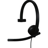 Logitech H570e Mono, Headset schwarz, Zertifiziert für Microsoft Teams, USB-C