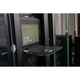 Digitus Modulare HD LCD KVM Konsole mit 19" TFT 8 Port Cat 5, KVM-Switch schwarz, deutsches Tastaturlayout, 8 Port Cat 5 KVM-Switch, Touchpad