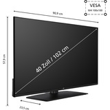 JVC LT-40VF5355, LED-Fernseher 100 cm (40 Zoll), schwarz, FullHD, Triple Tuner, Smart TV, TiVo Betriebssystem