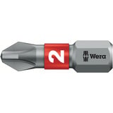 Wera Kraftform Kompakt 20 RA-R, Bit-Satz schwarz/grün, 6-teilig, 1/4", mit Ratschenfunktion und Rapidaptor Schnellwechselfutter