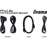 iiyama ProLite T2754MSC-B2AG, LED-Monitor 68.6 cm (27 Zoll), schwarz (matt), FullHD, IPS, Touchscreen, USB-Hub